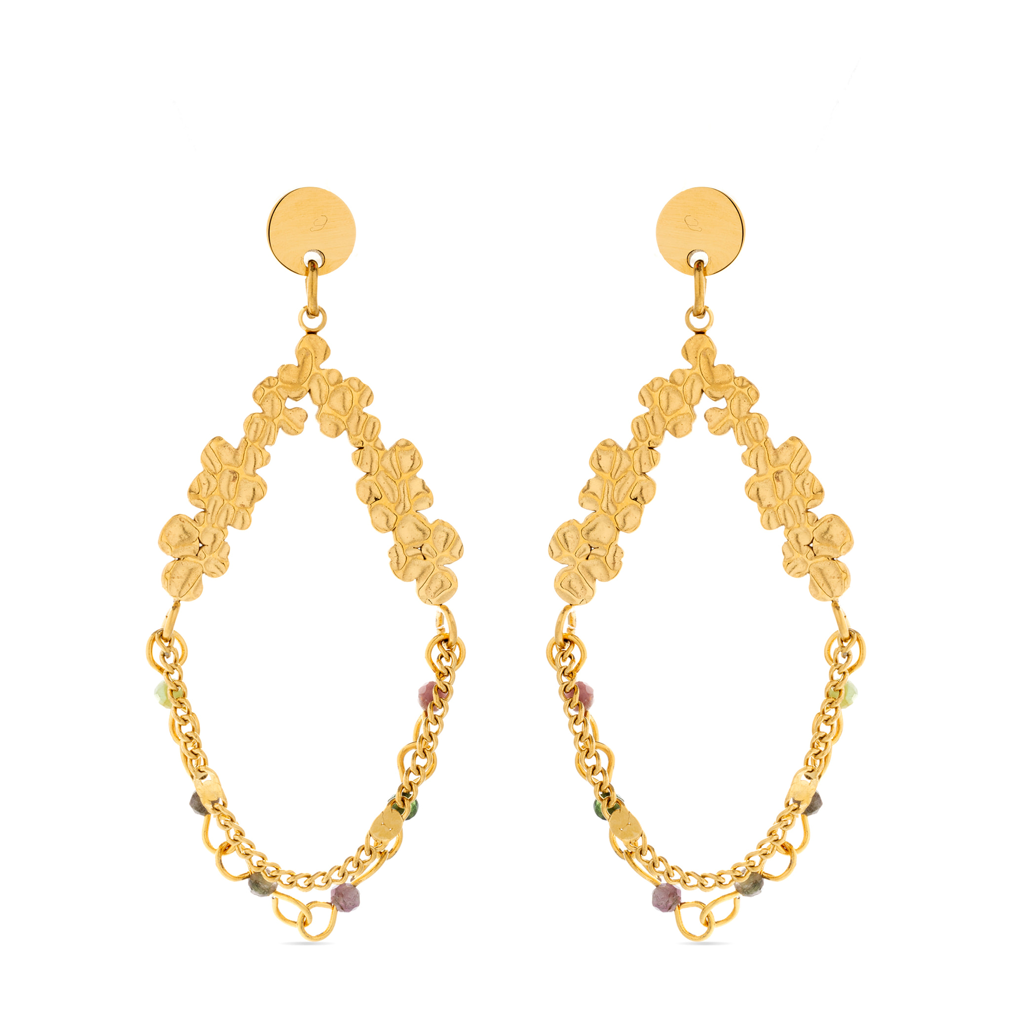 Pendientes Lux by Lux acabadoss oro 18k