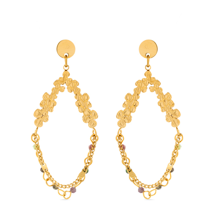 Pendientes Lux by Lux acabadoss oro 18k