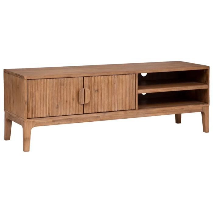 Meuble TV "Sabor" - 2 portes - bois d'acacia