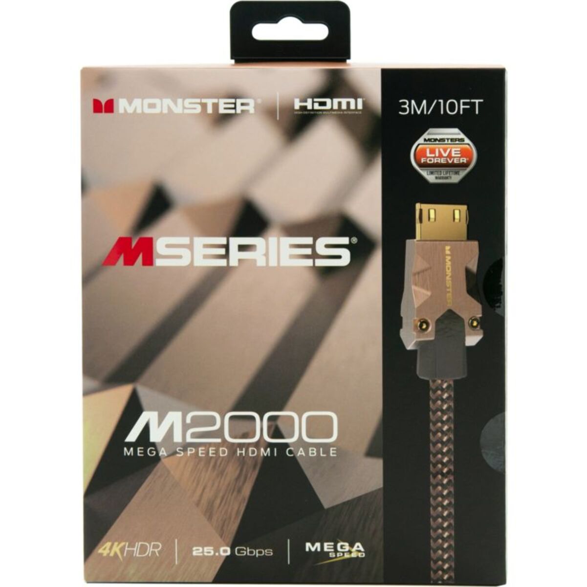 Câble HDMI MONSTERCABLE M2000 UHD 4K HDR10+ 25GBPS 3M