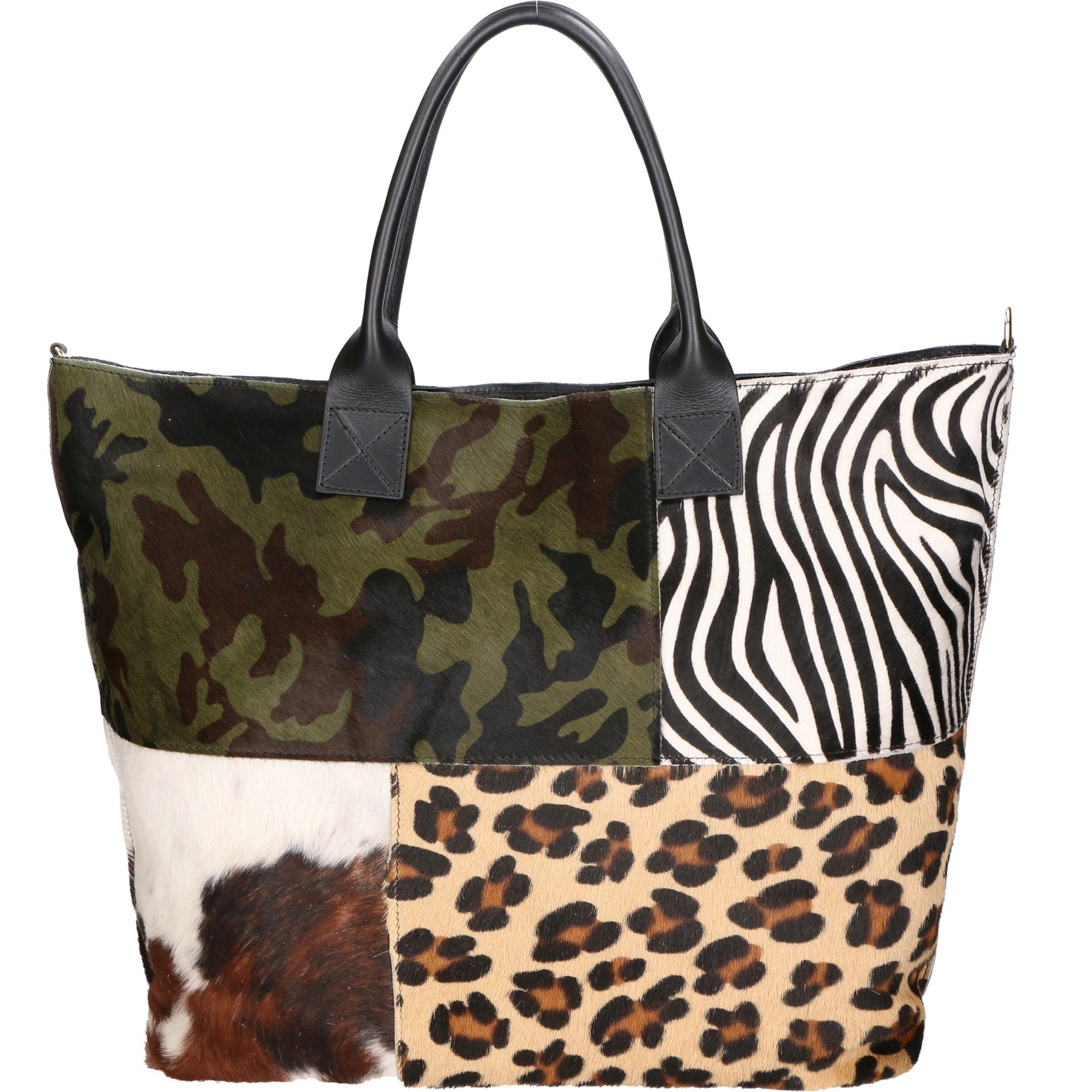 Borsa a mano da donna - Modello Ivony - Vera pelle - 45.0 x 35.0 x 9.0 cm
