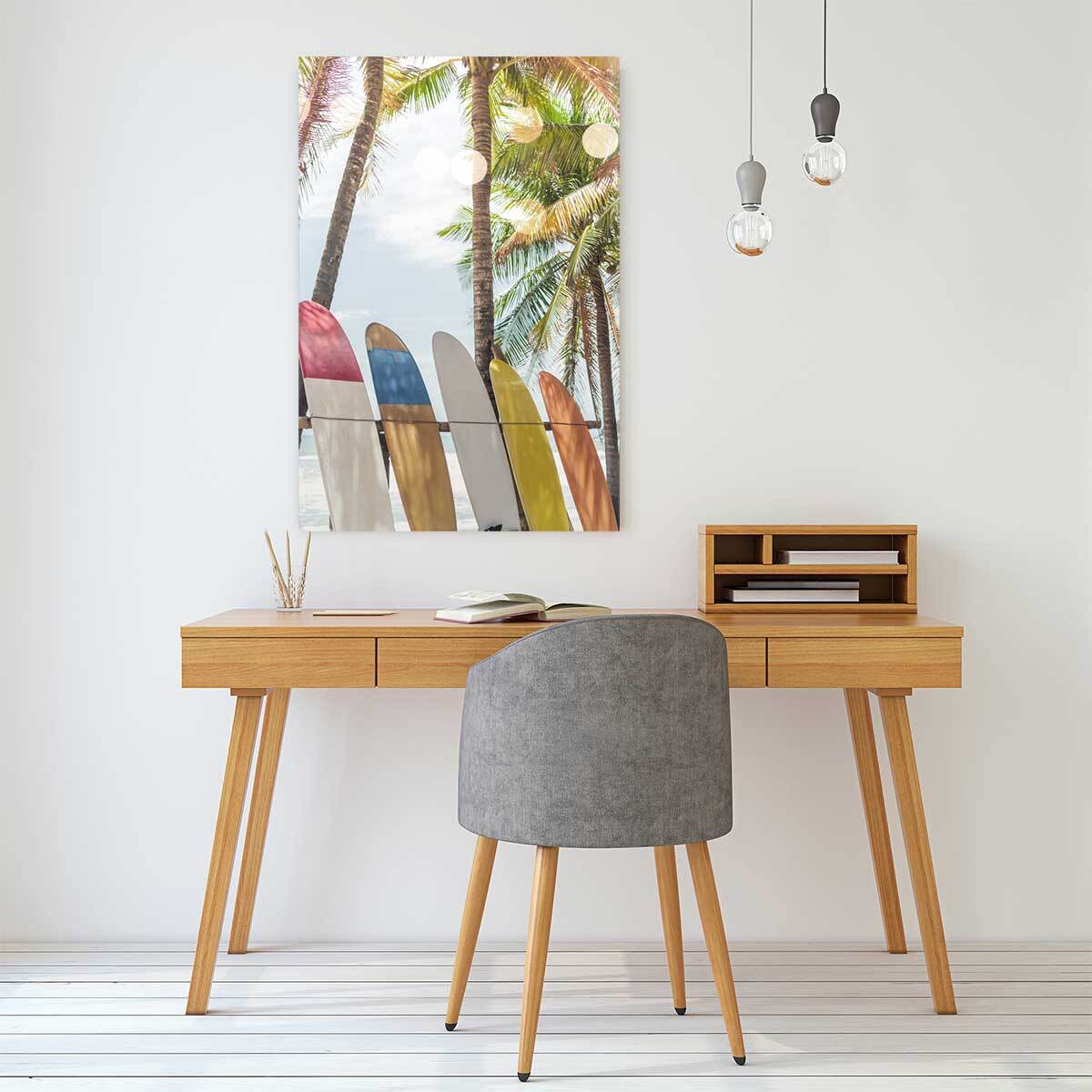 Tableau surf surf et coconut  Toile imprimée