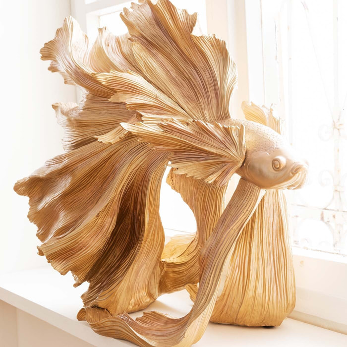 Déco Poisson combattant doré Kare Design