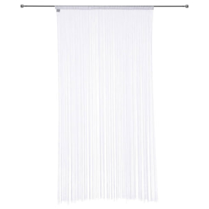 Cortina de Hilos 90x200cm en color Blanco Ligera y Moderna