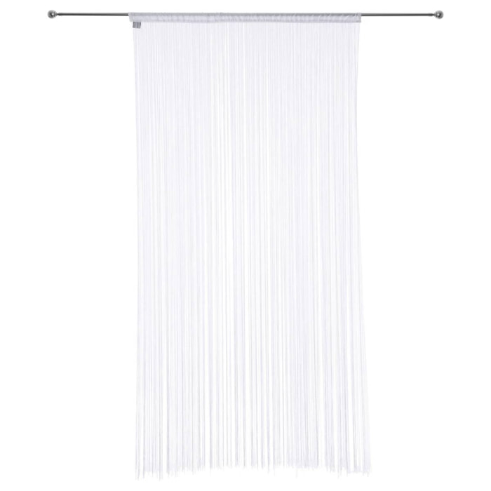 Cortina de Hilos 90x200cm en color Blanco Ligera y Moderna