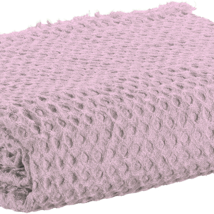 Plaid Jaya 100% Polyester Blush