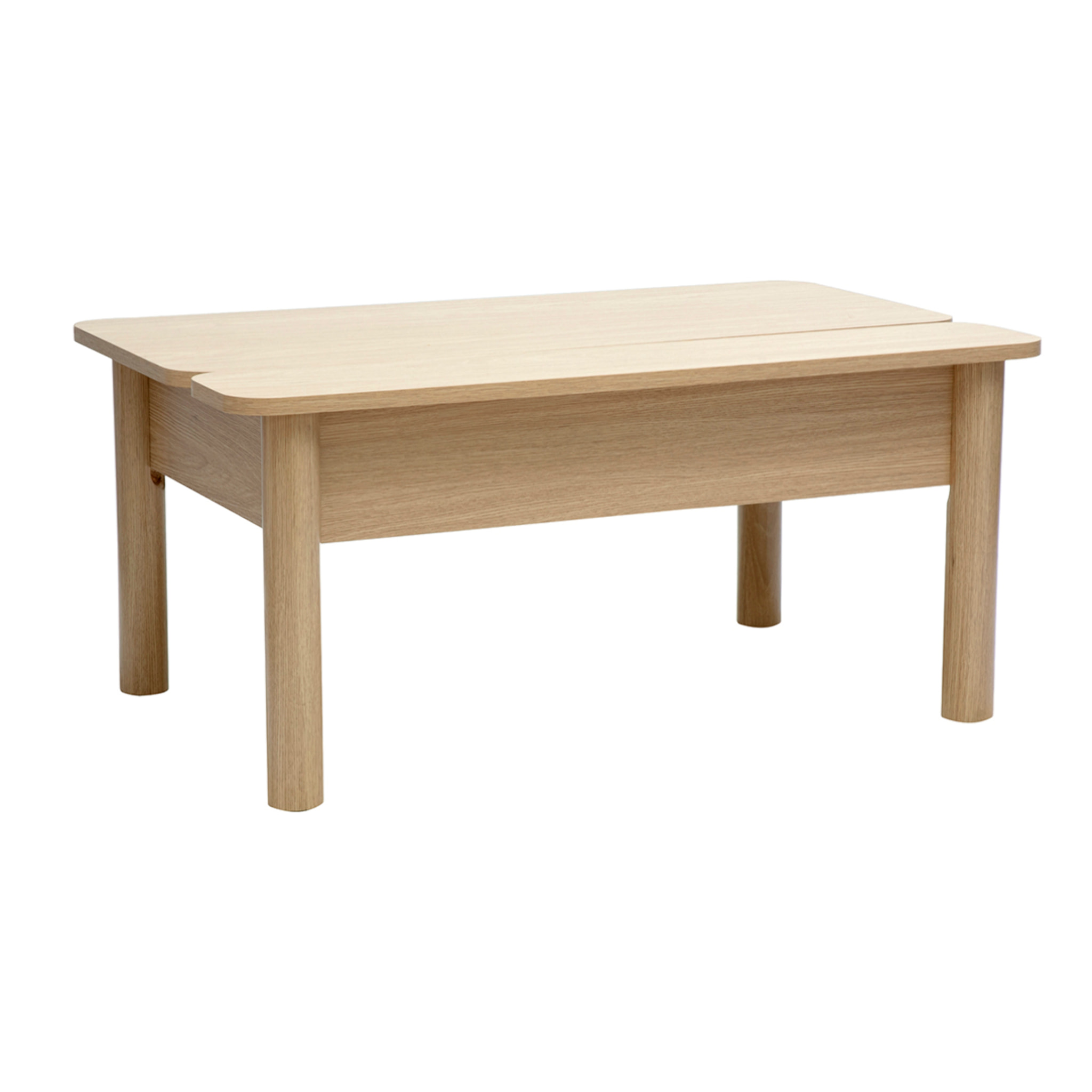 Table basse relevable finition bois chêne L100 cm BOLSO