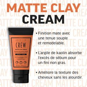 Crew Styling - Coiffant-soin hybride Matte Clay Cream 150ml