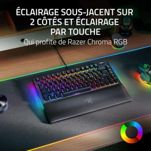 Clavier gamer sans fil RAZER BlackWidow V4 Low-profile HyperSpeed Switches Orange