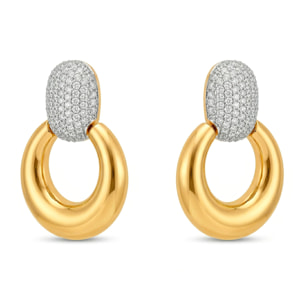 Pendientes Cymui acabado oro amarillo 18k