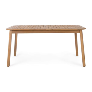 Tavolo allungabile MONSARAZ in legno di acacia effetto teak