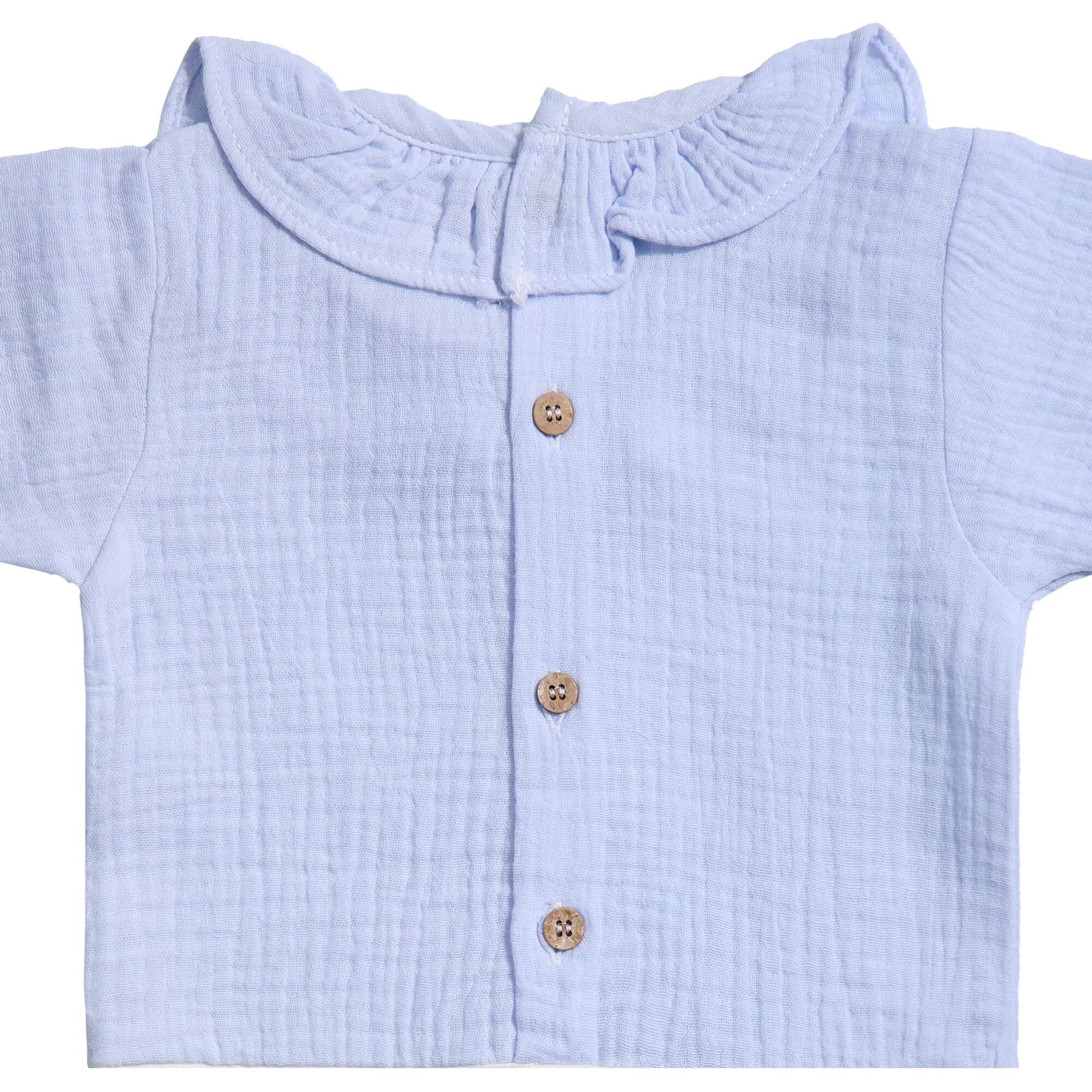 Body bebé manga corta cuello bambula