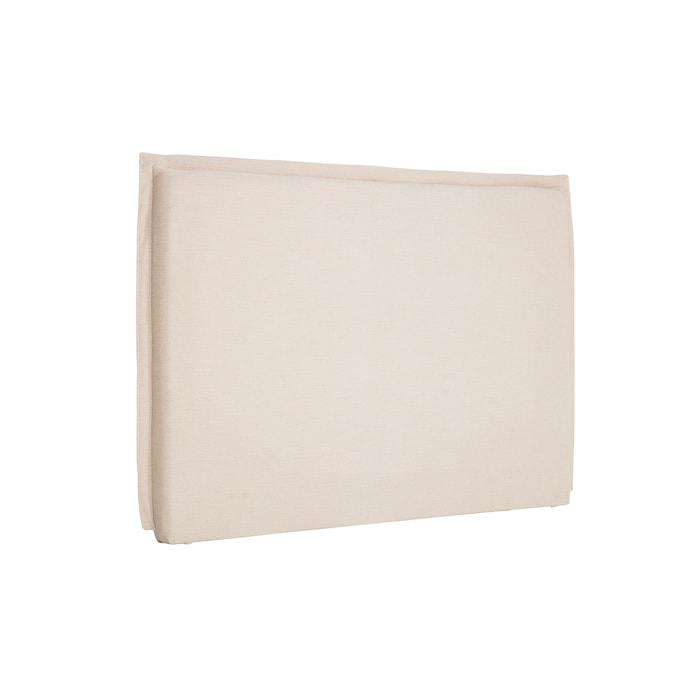 Tête de lit en tissu effet lin beige L160 cm PIA