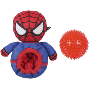 Peluche Para Perro Pelota Spiderman Red