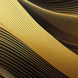 Tableau lignes dorées fluides Toile imprimée