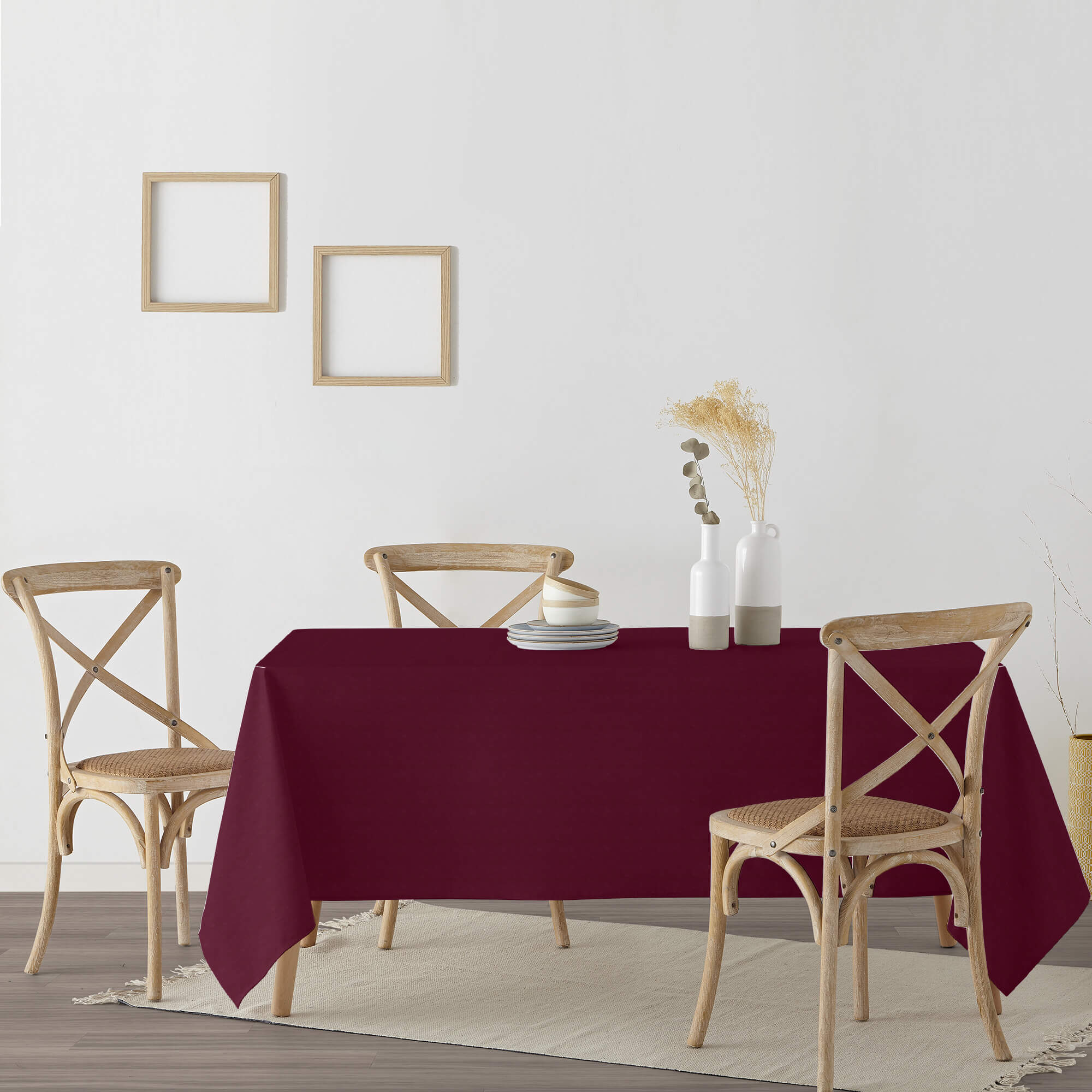 Nappe enduite Uni 03 - 100% coton - traitement antitaches - Multicolore