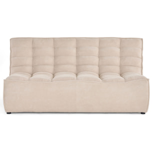 Ellie - canapé 2 places en velours texturé - Beige
