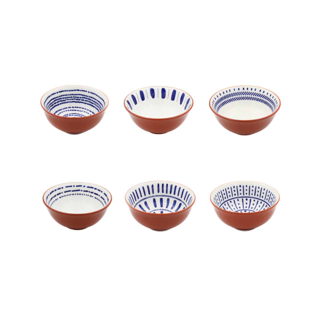 Lot de 6 petits bols, SANTORIN