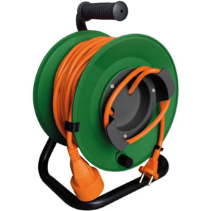 Multiprise ZENITECH jardin IP20 40M 2x1.5 1x16A vert