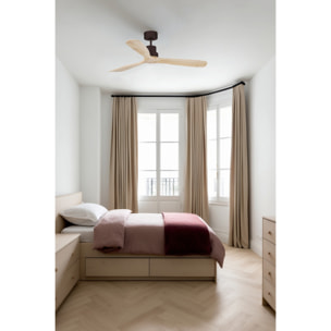 LANTAU L Ventilateur marron/pin DC SMART