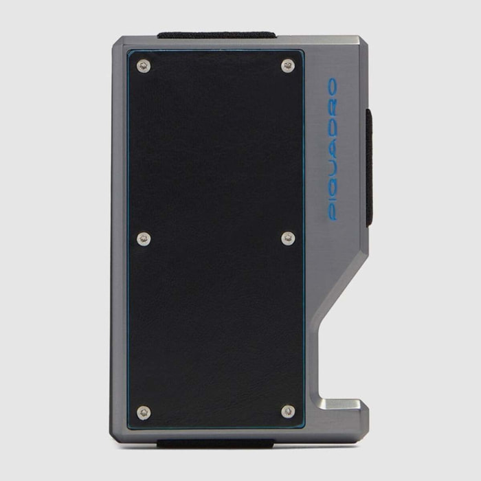 Piquadro Portacarte di credito MagSafe® con fascia elastica