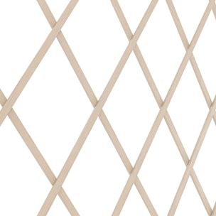 Traliccio Estensibile 100 x 200 Cm Grigliato Reticolato In Legno Naturale Sostegno A Muro Fiori Piante Rampicanti Balcone Giardino Terrazzo Esterno