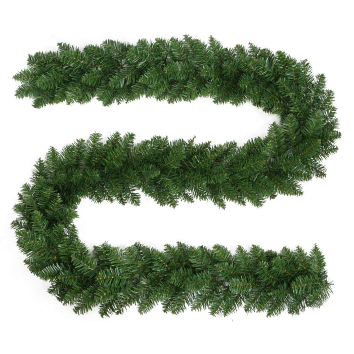 Ghirlanda di Natale verde 270 cm
