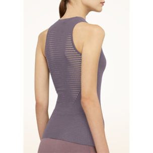 Top senza maniche Grid Net Top Sleeveless