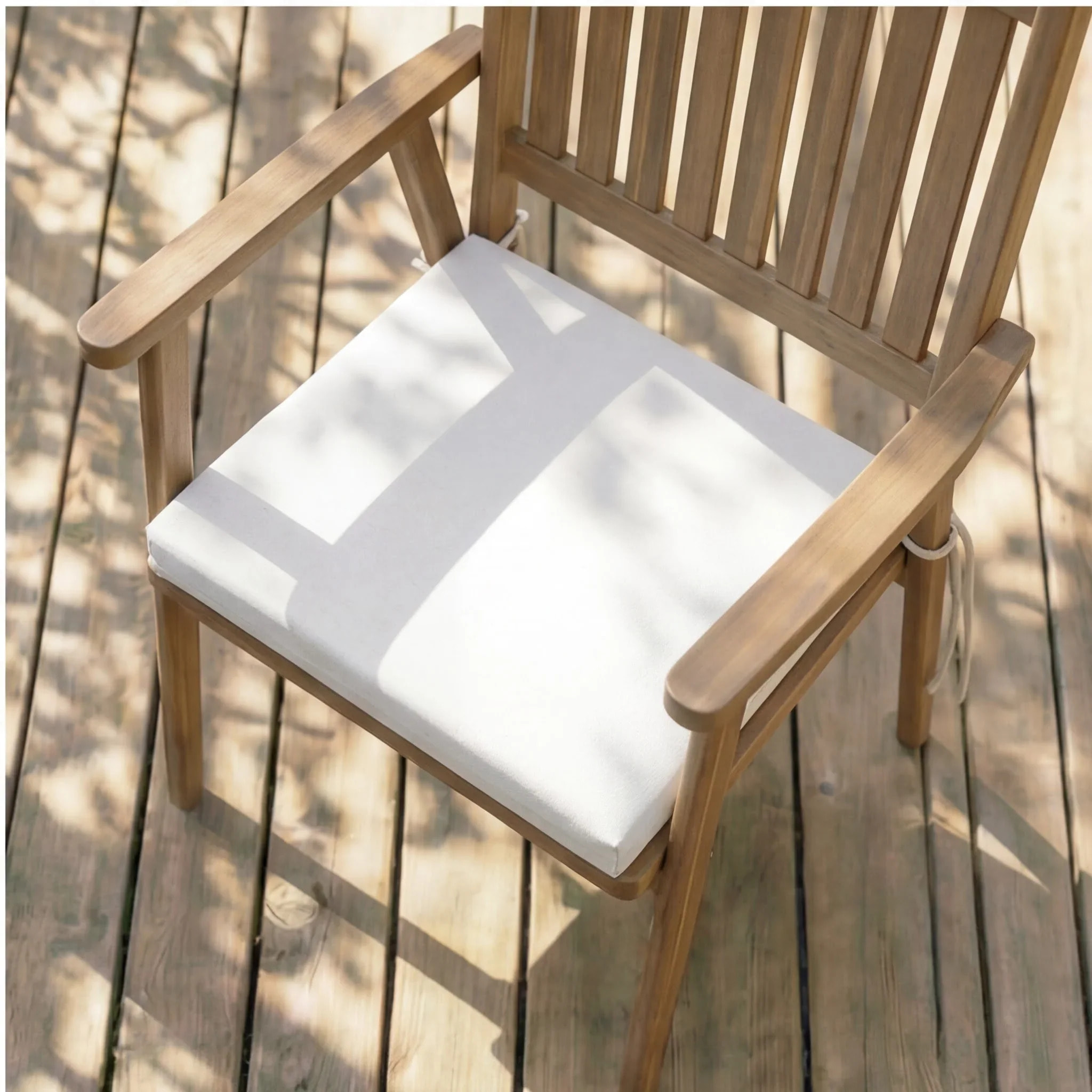 Coussin de siège rembourré Uni Blanc 103 40x40x5 cm