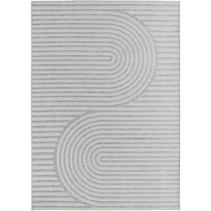 TENERIFE - Tapis intérieur/extérieur gris, design graphique