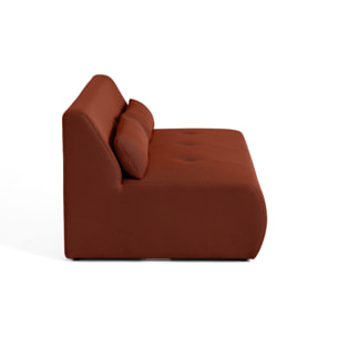 Onyx - canapé droit 2 places - en tissu mailles 3D - Terracotta