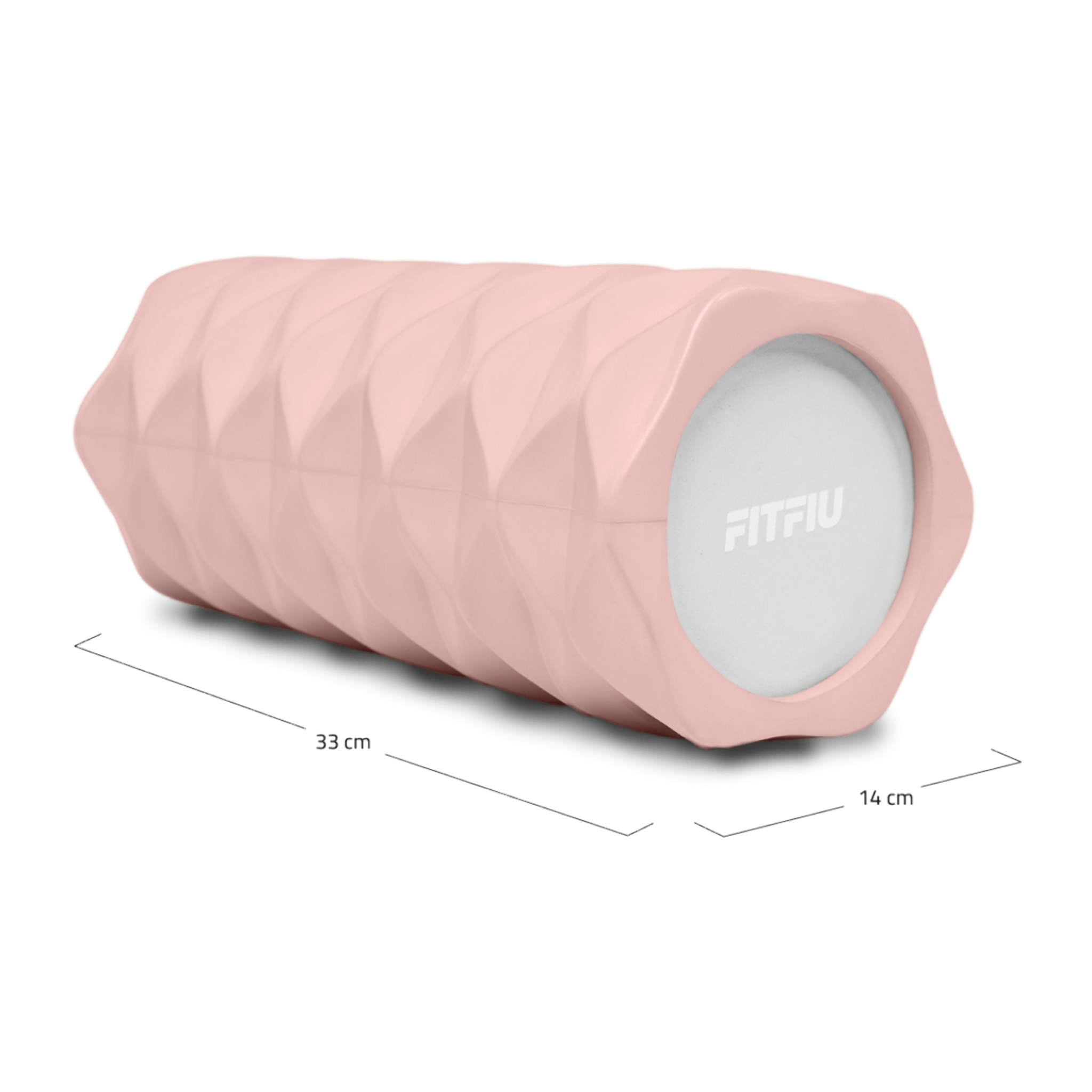 Rodillo foam roller rosa FITFIU entrenamiento yoga pilates espuma EVA