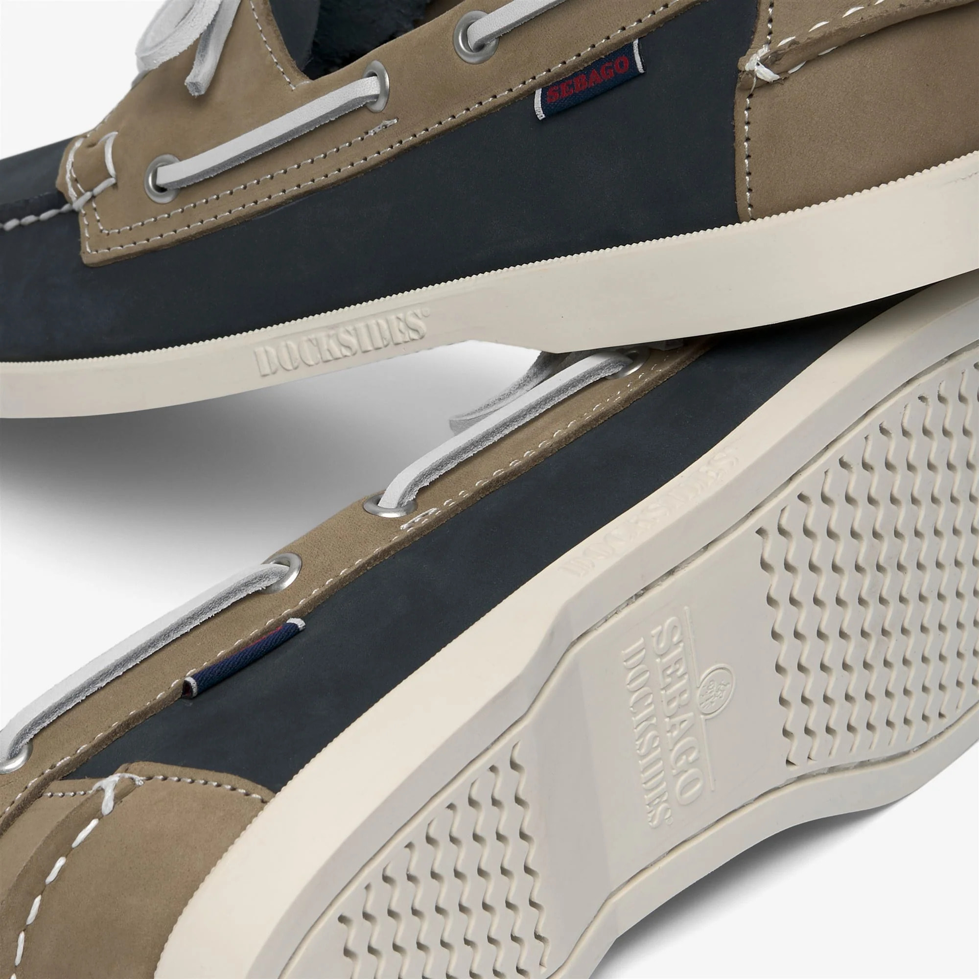 Sebago - Docksides Uomo Blu - Portland Spinnaker Nubuck