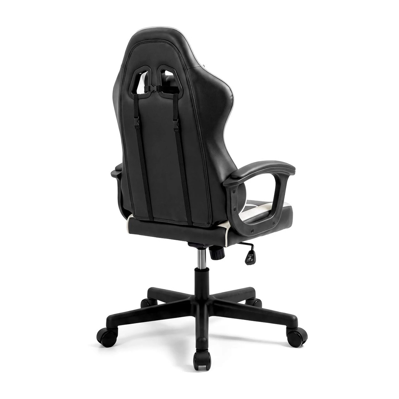 Silla gaming reclinable y con altura ajustable en negro y blanco Raptor Negro - Blanco