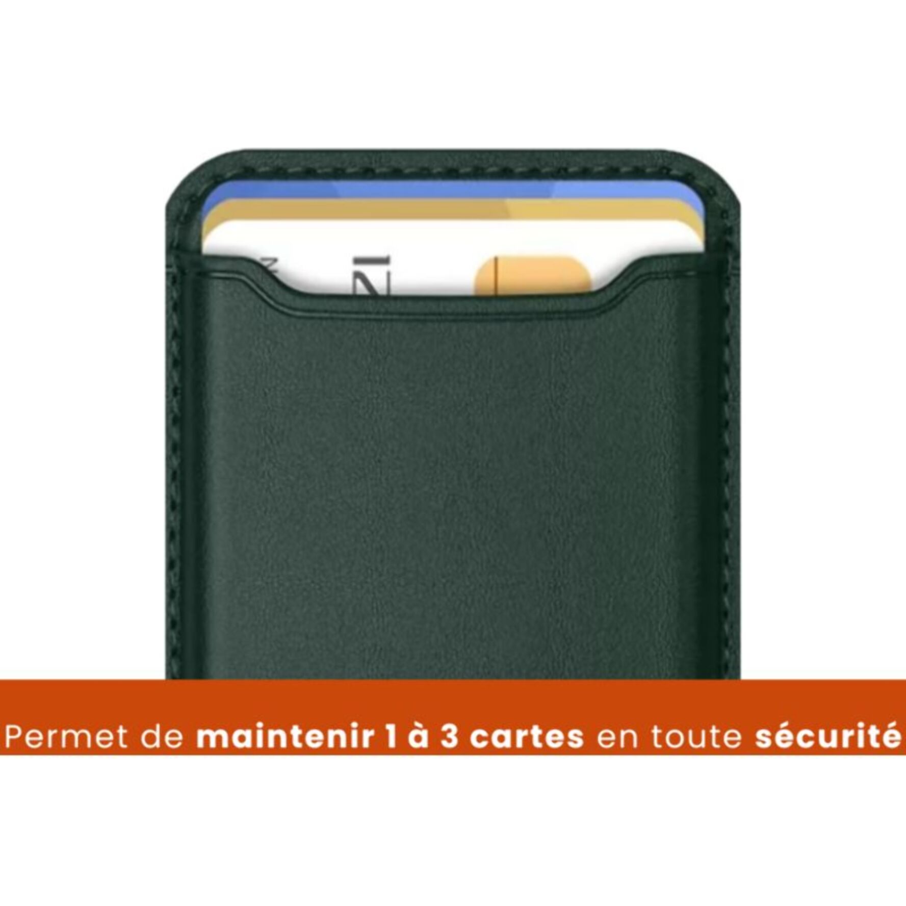 Porte-cartes ADEQWAT Magnétique Vert