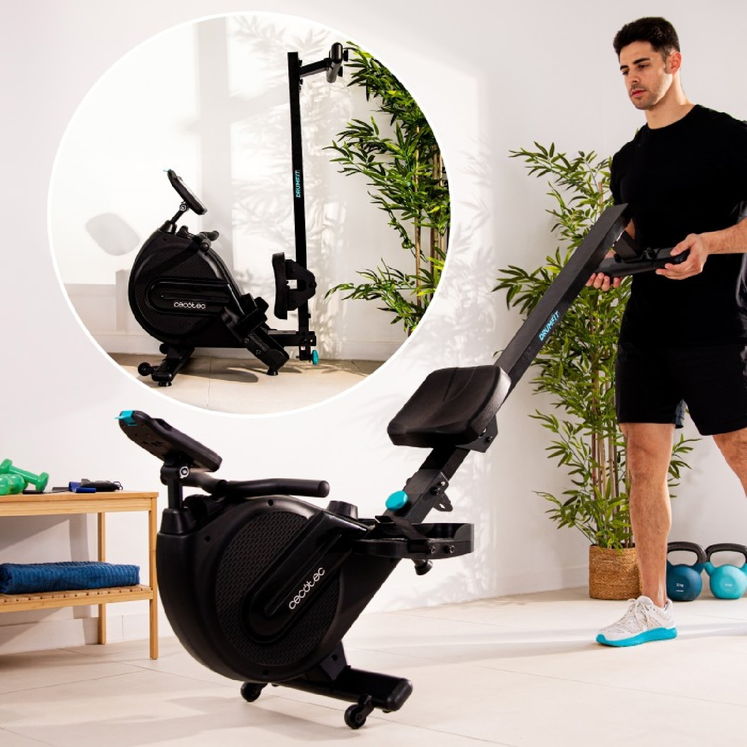 Cecotec Maquina de remo Drumfit Rower 8000 Regatta Cecotec