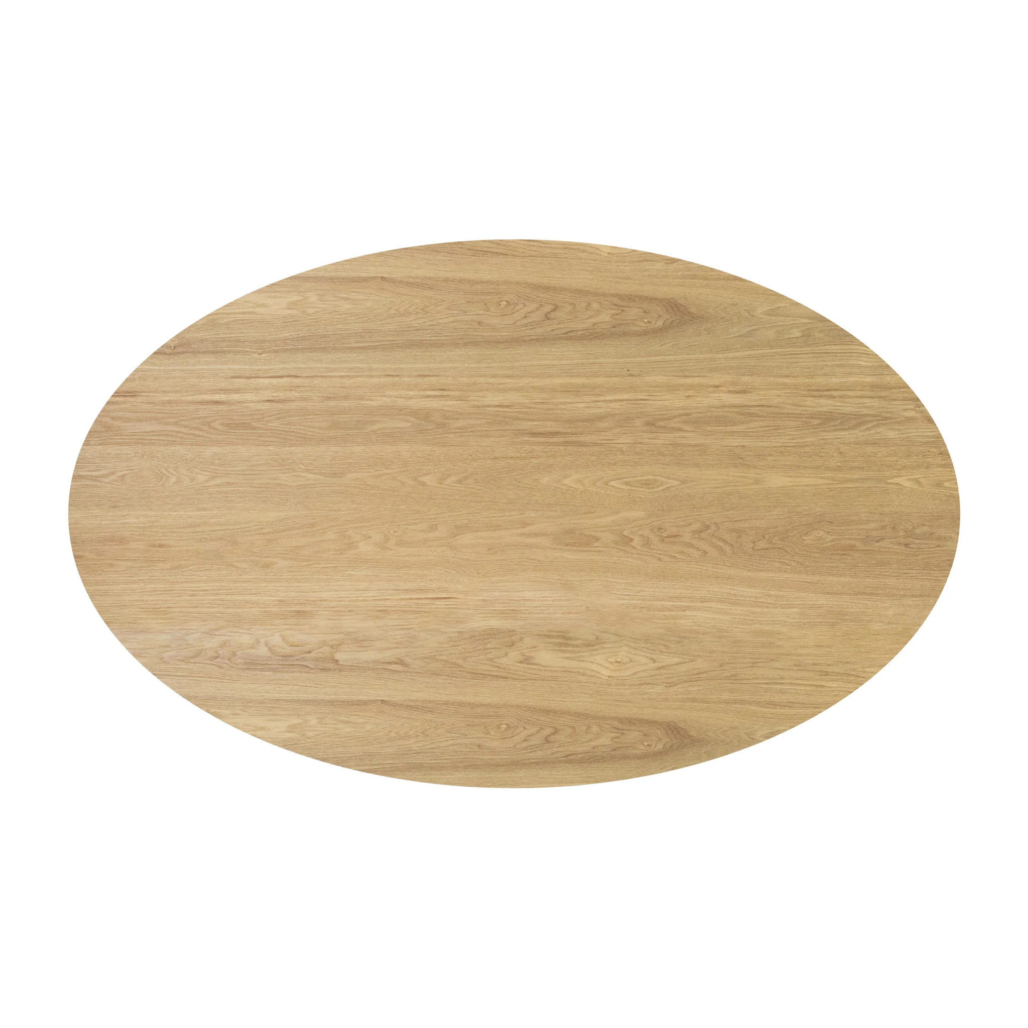 Table ovale 4 personnes en bois clair 130 cm - Eddy