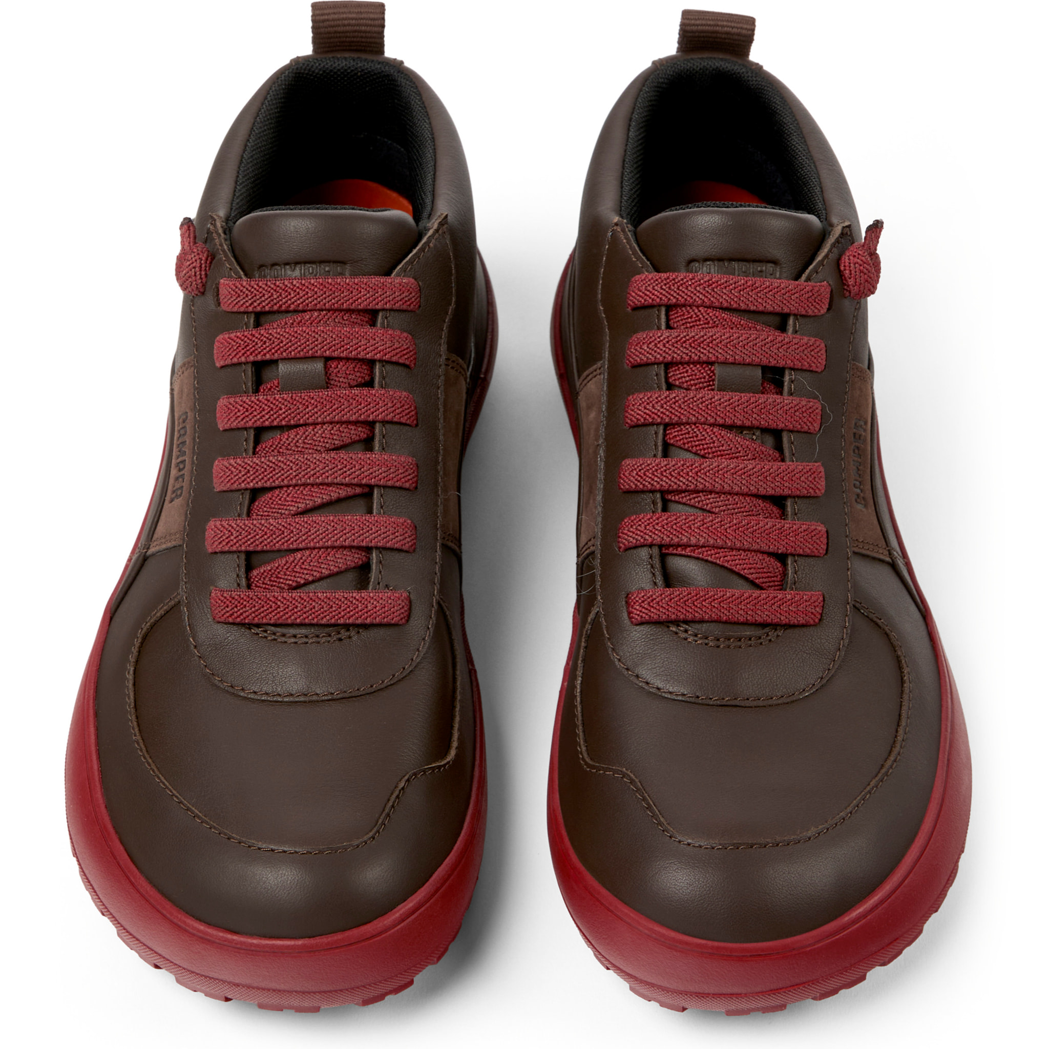 Sneaker-Bootie - CAMPER Peu Serra - Marron - Piel lisa