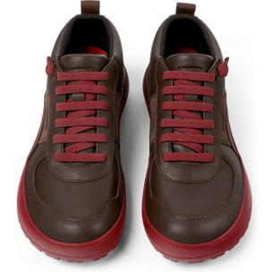Sneaker-Bootie - CAMPER Peu Serra - Marron - Piel lisa