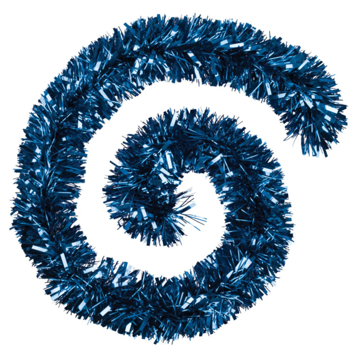 Guirlande boa brins fins 15cmx2m 8 plis bleu nuit