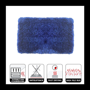 Tapis de bain Microfibre HIGHLAND Bleu Marine Spirella