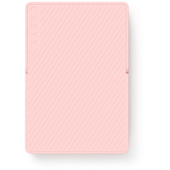 Batterie externe CASYX 5000 mAh Qi2 MagSafe avec bequille rose