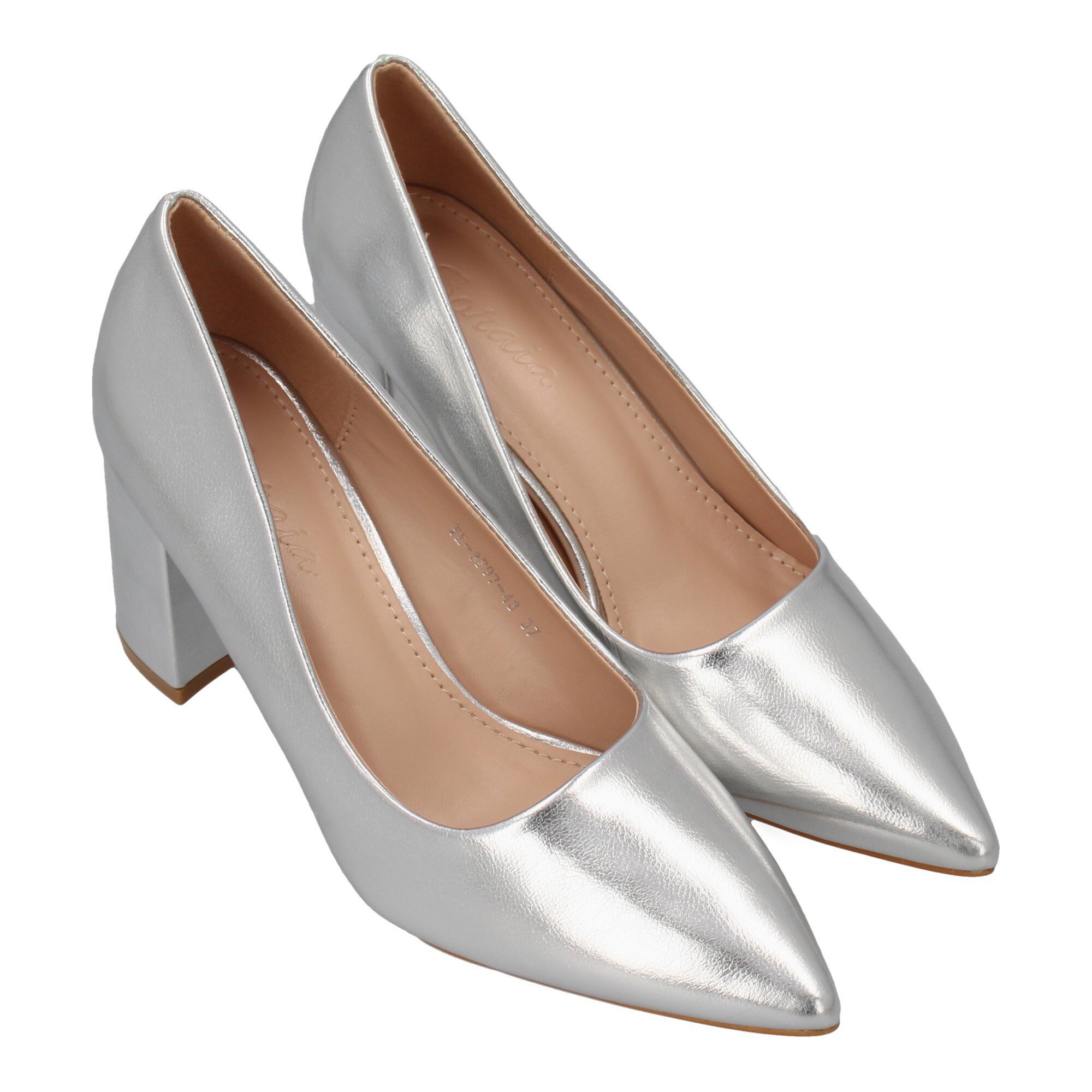 Zapato de Tacon para Mujer, Comodo, Estilo Salon, con Punta Fina