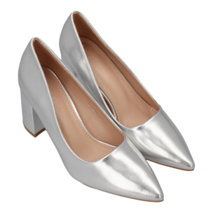 Zapato de Tacon para Mujer, Comodo, Estilo Salon, con Punta Fina