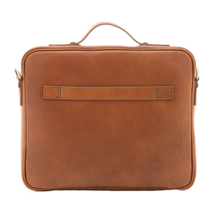 Borsa a mano  unisex In Vera pelle Made in Italy 38x32x6 cm