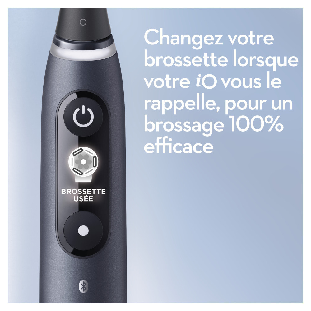 Oral-B iO 7W - Avec Etui de Voyage et Pochette - Noire - Brosse À Dents Électrique