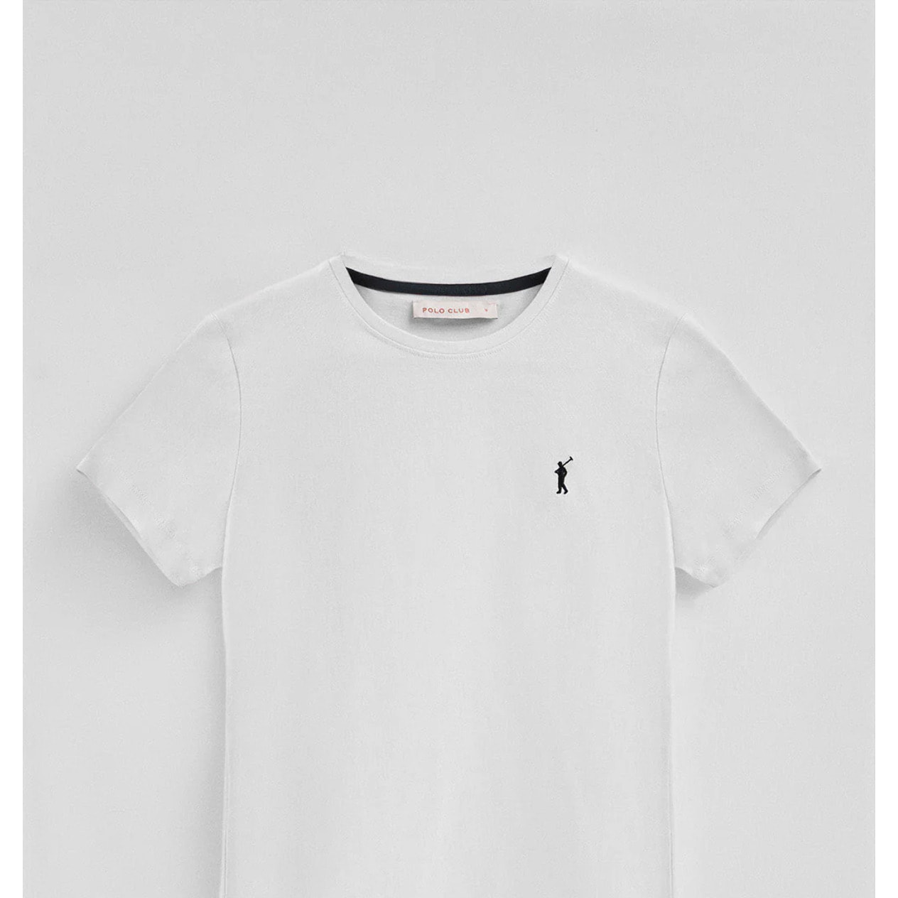 Camiseta blanca de manga corta con bordado Rigby Go