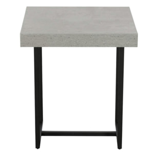 Bout de canapé design aspect béton KINGSTON