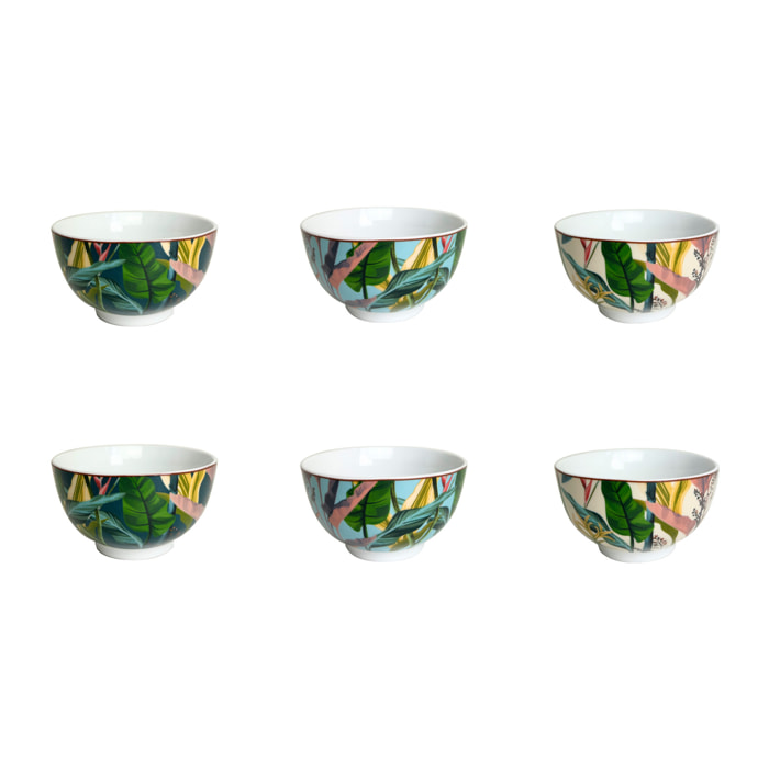 Lot de 6 petits bols, BORNEO