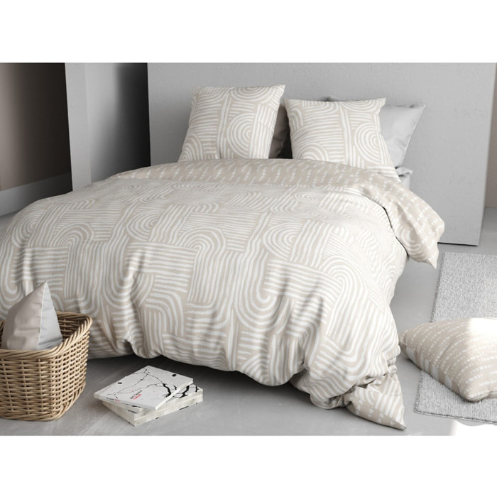 Parure Housse De Couette 3pcs 100% Coton 57 Fils FADO